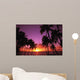 Hawaii, Maui, Kihei, Sunset At Keawekapu Beach Wall Mural