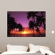 Hawaii, Maui, Kihei, Sunset At Keawekapu Beach Wall Mural
