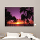 Hawaii, Maui, Kihei, Sunset At Keawekapu Beach Wall Mural