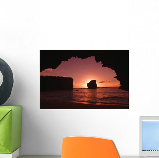 Hawaii, Lanai, Pu'u Pehe, Sweetheart Rock Sunrise Wall Mural