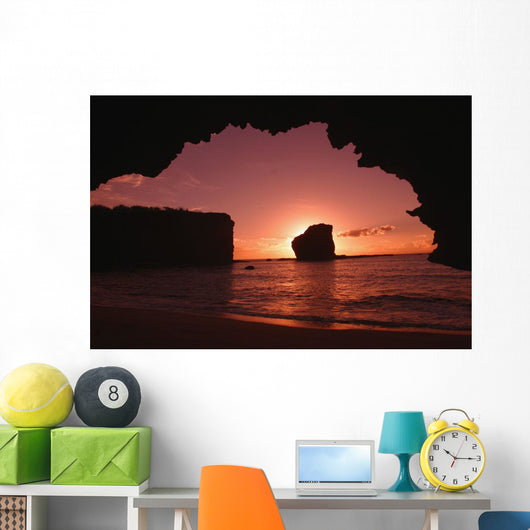 Hawaii, Lanai, Pu'u Pehe, Sweetheart Rock Sunrise Wall Mural