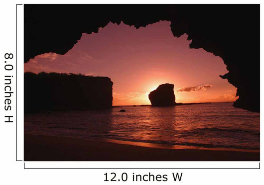 Hawaii, Lanai, Pu'u Pehe, Sweetheart Rock Sunrise Wall Mural