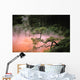 Japan, Beppu Kyushu, Mist From Chinoike Jigoku Red Volcanic Pool Wall Mural