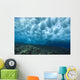 Hawaii, Underwater View Of Wave Breaking Over Shallow Reef Wall Mural