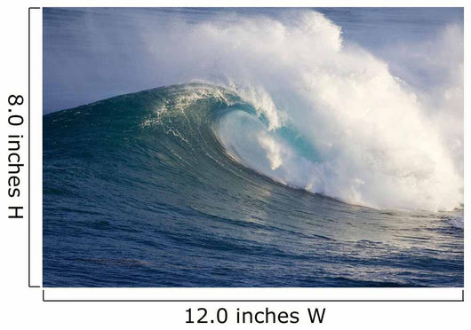 Hawaii, Maui, Large Wave Crashing At Jaws, Well Known Surf Spot Wall Mural