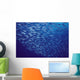 Hawaii, Mackerel Scad, Opelu Swims In Large School Wall Mural