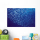 Hawaii, Mackerel Scad, Opelu Swims In Large School Wall Mural