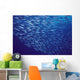 Hawaii, Mackerel Scad, Opelu Swims In Large School Wall Mural