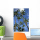 Hawaii, Palm Trees Against Blue Sky And Clouds Wall Mural