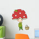 Mushroom Cap Boy Gnome Wall Decal