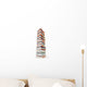 Towering Colorful Books Wall Decal