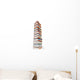Towering Colorful Books Wall Decal