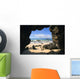 View From Secret Beach Of Kahoolawe Framed By Lava Tube Wall Mural