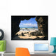 View From Secret Beach Of Kahoolawe Framed By Lava Tube Wall Mural
