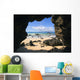 View From Secret Beach Of Kahoolawe Framed By Lava Tube Wall Mural