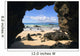 View From Secret Beach Of Kahoolawe Framed By Lava Tube Wall Mural