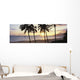 boats anchored offshore Wall Mural