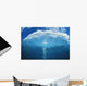 Wave Tube Looking Towards The Sky, View From Front, Blue Sky Wall Mural