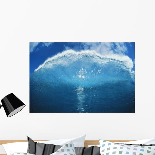 Wave Tube Looking Towards The Sky, View From Front, Blue Sky Wall Mural