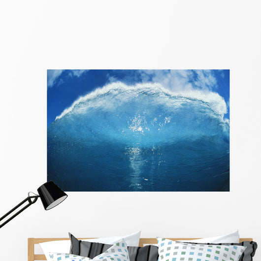 Wave Tube Looking Towards The Sky, View From Front, Blue Sky Wall Mural