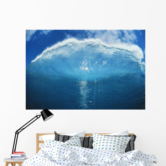 Wave Tube Looking Towards The Sky, View From Front, Blue Sky Wall Mural