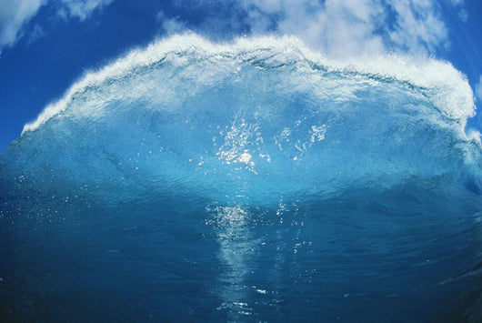 Wave Tube Looking Towards The Sky, View From Front, Blue Sky Wall Mural