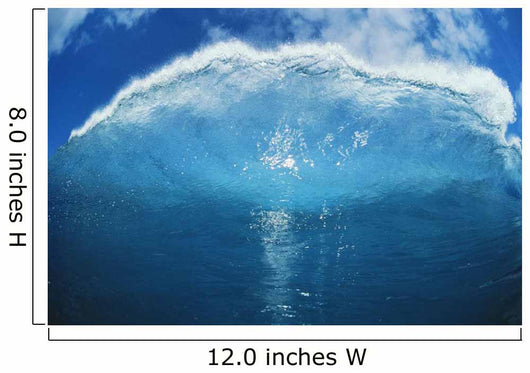 Wave Tube Looking Towards The Sky, View From Front, Blue Sky Wall Mural