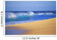 Shorebreak Waves Along Sandy Beach, Blue Sky Wall Mural