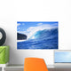 Hawaii, Oahu, Perfect Wave At Pipeline Wall Mural