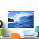 Hawaii, Oahu, Perfect Wave At Pipeline Wall Mural