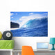 Hawaii, Oahu, Perfect Wave At Pipeline Wall Mural