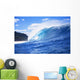 Hawaii, Oahu, Perfect Wave At Pipeline Wall Mural