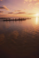 Pink Sunset And Ocean Reflections Wall Mural