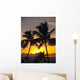 Hawaii, Maui, Kapalua, Palm Trees At Sunset Wall Mural