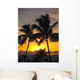 Hawaii, Maui, Kapalua, Palm Trees At Sunset Wall Mural