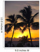Hawaii, Maui, Kapalua, Palm Trees At Sunset Wall Mural
