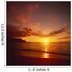 Calm Shoreline Ocean Waters With Orange Reflections From Sunset Wall Mural