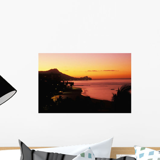 Orange And Pink Sky Wall Mural