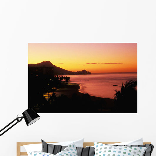 Orange And Pink Sky Wall Mural