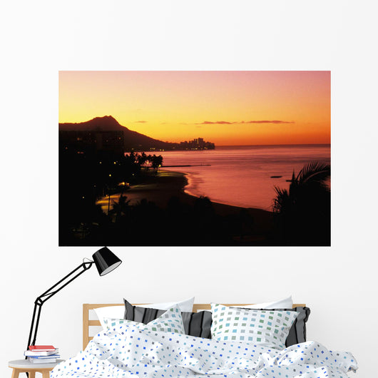 Orange And Pink Sky Wall Mural