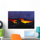 River Like Smoke In Background Wall Mural
