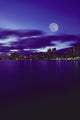 Pale Purple Sky With Reflections On Water Wall Mural