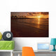 Hawaii, Oahu, Ko'olina Resort, Sunset Over Ocean, Palm Trees Wall Mural