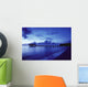 Hawaii, Kauai, Hanalei Bay, Pier At Twilight, Deep Blue Sky And Ocean Wall Mural