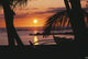 Outrigger Canoe Resting On A Tropical Beach Wall Mural