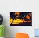 Outrigger Canoe Resting On A Tropical Beach Wall Mural