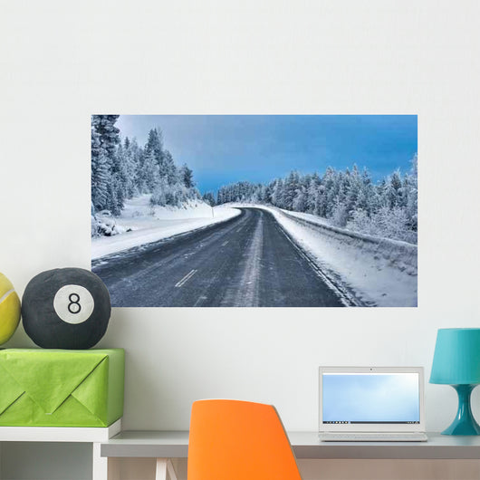 Winter Road Wall Decal Design 1