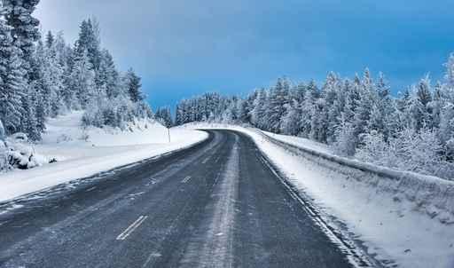 Winter Road Wall Decal Design 1