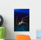 Hawaii, Day Octopus Dark Blue Water, Near Ocean Floor Wall Mural