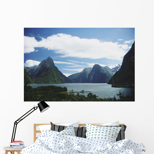 New Zealand, Fiordlands National Park, Milford Sound Wall Mural